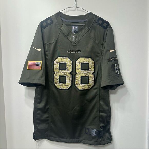 Dallas Cowboys Dez Bryant #88 Salute to Service Nike Jersey Green Sz Small - Picture 1 of 5